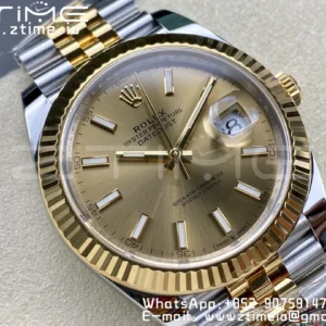 Rolex DateJust 36 126233 Clean 1:1 Best Edition 904L Steel YG Sitck Dial on SS/YG Jubilee Bracelet VR3235 - Super Clone Watch | 1:1 Best Version