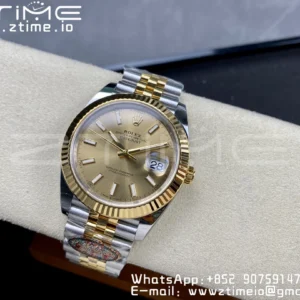 Rolex DateJust 36 126233 Clean 1:1 Best Edition 904L Steel YG Sitck Dial on SS/YG Jubilee Bracelet VR3235 - Super Clone Watch | 1:1 Best Version