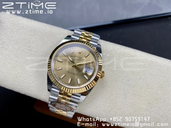 Rolex DateJust 36 126233 Clean 1:1 Best Edition 904L Steel YG Sitck Dial on SS/YG Jubilee Bracelet VR3235 - Super Clone Watch | 1:1 Best Version