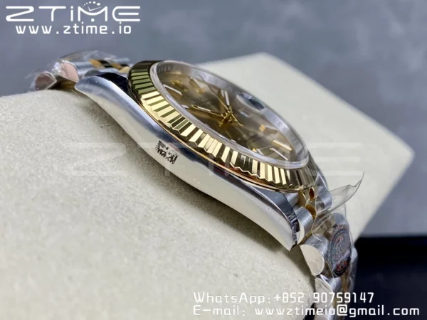 Rolex DateJust 36 126233 Clean 1:1 Best Edition 904L Steel YG Sitck Dial on SS/YG Jubilee Bracelet VR3235 - Super Clone Watch | 1:1 Best Version