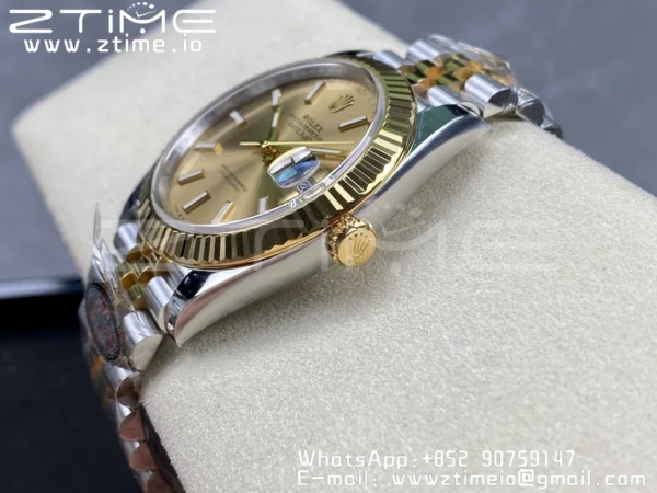 Rolex DateJust 36 126233 Clean 1:1 Best Edition 904L Steel YG Sitck Dial on SS/YG Jubilee Bracelet VR3235 - Super Clone Watch | 1:1 Best Version