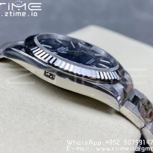 Rolex DateJust 41MM 126334 SS Clean Factory 1:1 Best Edition Blue Fluted Dial on SS Oyster Bracelet VR3235 - Super Clone Watch | 1:1 Best Version