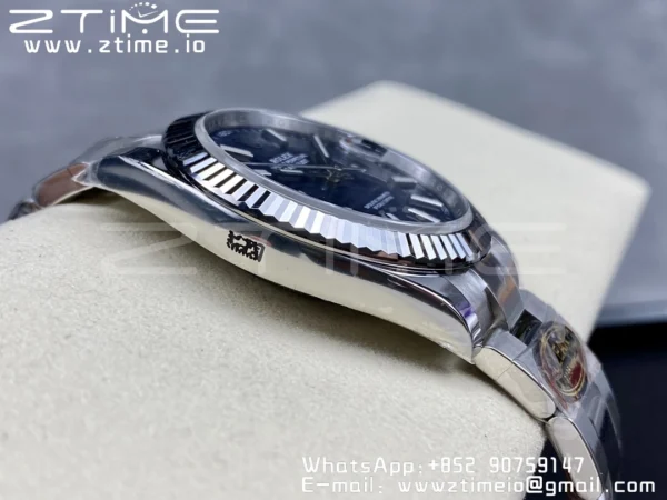 Rolex DateJust 41MM 126334 SS Clean Factory 1:1 Best Edition Blue Fluted Dial on SS Oyster Bracelet VR3235 - Super Clone Watch | 1:1 Best Version