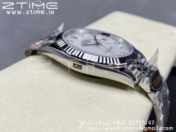 Rolex DateJust 41 126334 Clean 1:1 Best Edition 904L Steel MOP Diamond Dial on Jubilee Bracelet VR3235 - Super Clone Watch | 1:1 Best Version