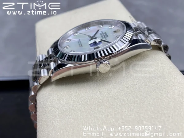 Rolex DateJust 41 126334 Clean 1:1 Best Edition 904L Steel MOP Diamond Dial on Jubilee Bracelet VR3235 - Super Clone Watch | 1:1 Best Version