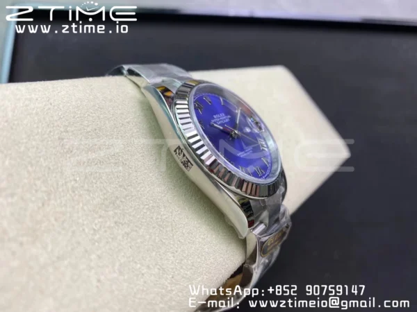 Rolex DateJust 41 126334 Clean 1:1 Best Edition 904L Steel Blue Roman Dial on Oyster Bracelet VR3235 - Super Clone Watch | 1:1 Best Version