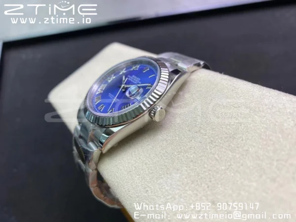 Rolex DateJust 41 126334 Clean 1:1 Best Edition 904L Steel Blue Roman Dial on Oyster Bracelet VR3235 - Super Clone Watch | 1:1 Best Version
