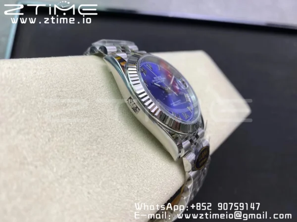 Rolex DateJust 41 126334 Clean 1:1 Best Edition 904L Steel Blue Roman Dial on Jubilee Bracelet VR3235 - Super Clone Watch | 1:1 Best Version