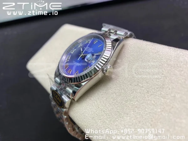 Rolex DateJust 41 126334 Clean 1:1 Best Edition 904L Steel Blue Roman Dial on Jubilee Bracelet VR3235 - Super Clone Watch | 1:1 Best Version