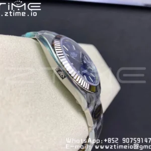 Rolex DateJust 41 126334 Clean 1:1 Best Edition 904L Steel Blue Stick Dial on Oyster Bracelet VR3235 - Super Clone Watch | 1:1 Best Version