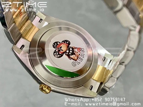 Rolex DateJust 41 126333 SS Clean 1:1 Best Edition 904L Steel Gray Dial Green Roman Marker on SS/YG Oyster Bracelet VR3235 - Super Clone Watch | 1:1 Best Version