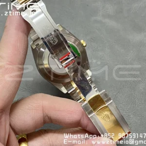 Rolex DateJust 41 126333 SS Clean 1:1 Best Edition 904L Steel Gray Dial Green Roman Marker on SS/YG Oyster Bracelet VR3235 - Super Clone Watch | 1:1 Best Version