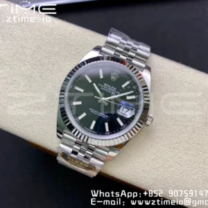 Rolex DateJust 41 126334 Clean 1:1 Best Edition 904L Steel Black Stick Dial on Jubilee Bracelet VR3235 - Super Clone Watch | 1:1 Best Version