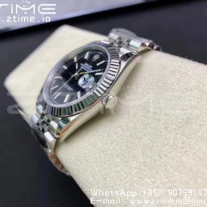 Rolex DateJust 41 126334 Clean 1:1 Best Edition 904L Steel Black Stick Dial on Jubilee Bracelet VR3235 - Super Clone Watch | 1:1 Best Version