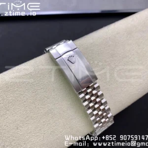 Rolex DateJust 41 126334 Clean 1:1 Best Edition 904L Steel Black Stick Dial on Jubilee Bracelet VR3235 - Super Clone Watch | 1:1 Best Version