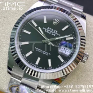 Rolex DateJust 41 126334 Clean 1:1 Best Edition 904L Steel Black Stick Dial on Oyster Bracelet VR3235 - Super Clone Watch | 1:1 Best Version