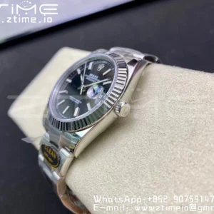 Rolex DateJust 41 126334 Clean 1:1 Best Edition 904L Steel Black Stick Dial on Oyster Bracelet VR3235 - Super Clone Watch | 1:1 Best Version