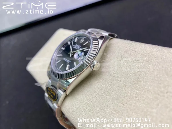 Rolex DateJust 41 126334 Clean 1:1 Best Edition 904L Steel Black Stick Dial on Oyster Bracelet VR3235 - Super Clone Watch | 1:1 Best Version