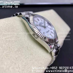 Rolex DateJust 41 126334 Clean 1:1 Best Edition 904L Steel White Stick Dial on Jubilee Bracelet VR3235 - Super Clone Watch | 1:1 Best Version