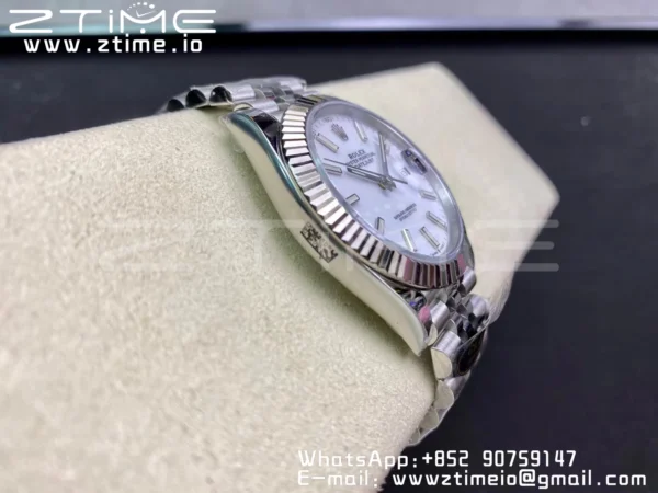 Rolex DateJust 41 126334 Clean 1:1 Best Edition 904L Steel White Stick Dial on Jubilee Bracelet VR3235 - Super Clone Watch | 1:1 Best Version