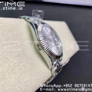 Rolex DateJust 41 126334 Clean 1:1 Best Edition 904L Steel Silvery Stick Dial on Jubilee Bracelet VR3235 - Super Clone Watch | 1:1 Best Version