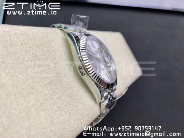 Rolex DateJust 41 126334 Clean 1:1 Best Edition 904L Steel Silvery Stick Dial on Jubilee Bracelet VR3235 - Super Clone Watch | 1:1 Best Version