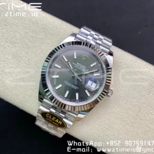 Rolex Rolex DateJust 41 126334 Clean 1:1 Best Edition 904L Steel Gray Stick Dial on Jubilee Bracelet VR3235 - Super Clone Watch | 1:1 Best Version