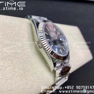 Rolex Rolex DateJust 41 126334 Clean 1:1 Best Edition 904L Steel Gray Stick Dial on Jubilee Bracelet VR3235 - Super Clone Watch | 1:1 Best Version