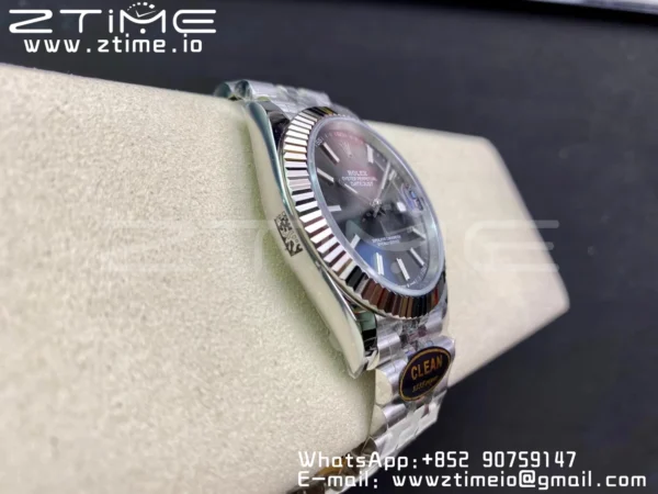 Rolex Rolex DateJust 41 126334 Clean 1:1 Best Edition 904L Steel Gray Stick Dial on Jubilee Bracelet VR3235 - Super Clone Watch | 1:1 Best Version