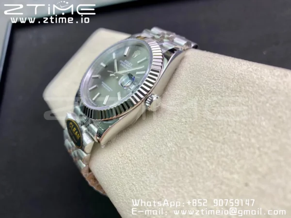 Rolex Rolex DateJust 41 126334 Clean 1:1 Best Edition 904L Steel Gray Stick Dial on Jubilee Bracelet VR3235 - Super Clone Watch | 1:1 Best Version