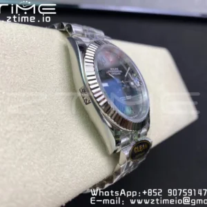 Rolex DateJust 41 126334 Clean 1:1 Best Edition 904L Steel Wimbledon Dial on Jubilee Bracelet VR3235 - Super Clone Watch | 1:1 Best Version