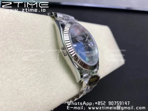 Rolex DateJust 41 126334 Clean 1:1 Best Edition 904L Steel Wimbledon Dial on Jubilee Bracelet VR3235 - Super Clone Watch | 1:1 Best Version