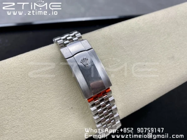 Rolex DateJust 36 126234 904L SS Clean Factory 1:1 Best Edition Fluted Bezel Black Dial on Jubilee Bracelet VR3235 - Super Clone Watch | 1:1 Best Version