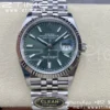 Rolex DateJust 36 126234 904L SS Clean Factory 1:1 Best Edition Fluted Bezel Green Dial on Jubilee Bracelet VR3235 - Super Clone Watch | 1:1 Best Version
