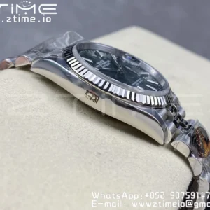 Rolex DateJust 36 126234 904L SS Clean Factory 1:1 Best Edition Fluted Bezel Green Dial on Jubilee Bracelet VR3235 - Super Clone Watch | 1:1 Best Version