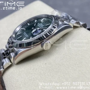 Rolex DateJust 36 126234 904L SS Clean Factory 1:1 Best Edition Fluted Bezel Green Dial on Jubilee Bracelet VR3235 - Super Clone Watch | 1:1 Best Version