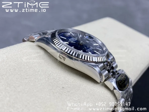 Rolex DateJust 36 126234 904L SS Clean Factory 1:1 Best Edition Fluted Bezel Blue Dial on Jubilee Bracelet VR3235 - Super Clone Watch | 1:1 Best Version