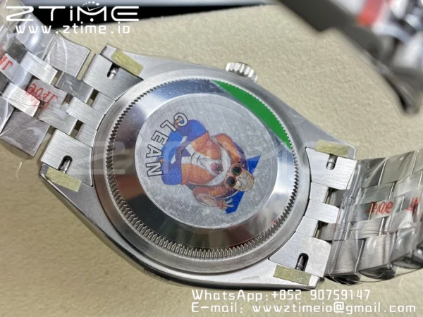 Rolex DateJust 36 126234 904L SS Clean Factory 1:1 Best Edition Fluted Bezel White Roman Dial on Jubilee Bracelet VR3235 - Super Clone Watch | 1:1 Best Version