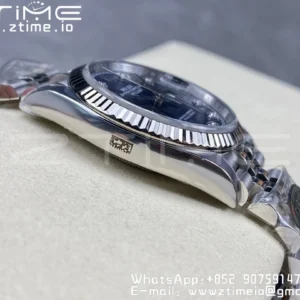 Rolex DateJust 36mm 126234 Clean 1:1 Best Edition 904L Steel Blue Diamond Dial on Jubilee Bracelet VR3235 - Super Clone Watch | 1:1 Best Version