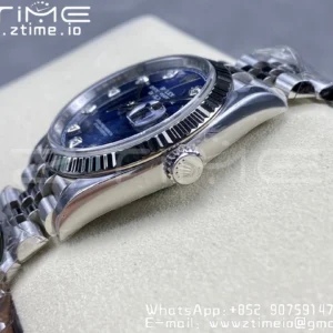 Rolex DateJust 36mm 126234 Clean 1:1 Best Edition 904L Steel Blue Diamond Dial on Jubilee Bracelet VR3235 - Super Clone Watch | 1:1 Best Version