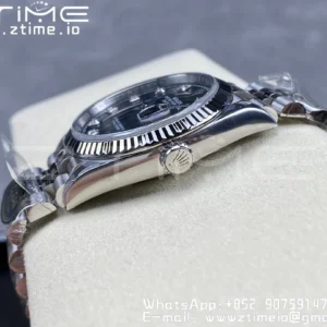 Rolex DateJust 36mm 126234 Clean 1:1 Best Edition 904L Steel Black Diamond Dial on Jubilee Bracelet VR3235 - Super Clone Watch | 1:1 Best Version