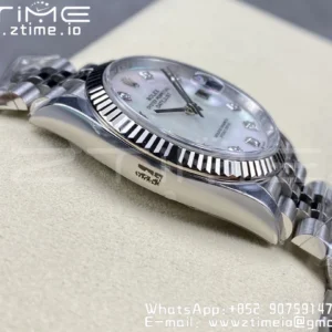 Rolex DateJust 36mm 126234 Clean 1:1 Best Edition 904L Steel MOP Diamond Dial on Jubilee Bracelet VR3235 - Super Clone Watch | 1:1 Best Version