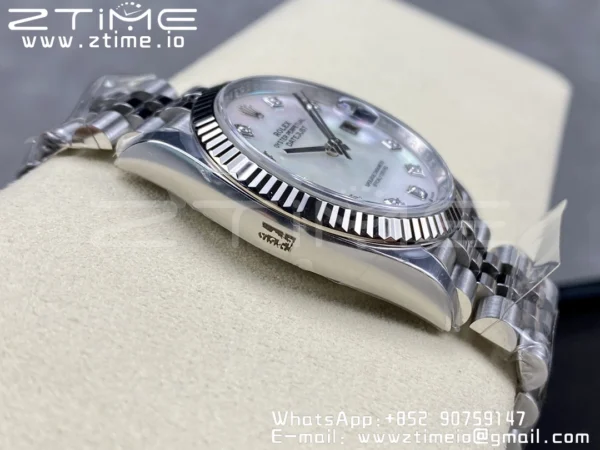 Rolex DateJust 36mm 126234 Clean 1:1 Best Edition 904L Steel MOP Diamond Dial on Jubilee Bracelet VR3235 - Super Clone Watch | 1:1 Best Version