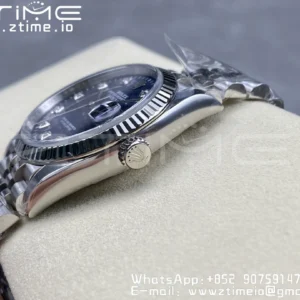 Rolex DateJust 36mm 126234 Clean 1:1 Best Edition 904L Steel Blue Diamond Dial on Jubilee Bracelet VR3235 - Super Clone Watch | 1:1 Best Version