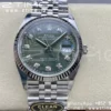 Rolex DateJust 36 126234 Clean 1:1 Best Edition 904L Steel Green Leaves Dial Diamonds markers on SS Jubilee Bracelet VR3235 - Super Clone Watch | 1:1 Best Version