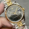 Rolex DateJust 36 126233 Clean 1:1 Best Edition 904L Steel Gray Dial Green Roman on SS/YG Jubilee Bracelet VR3235 - Super Clone Watch | 1:1 Best Version