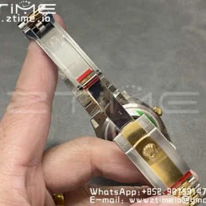 ロレックスデイトジャスト36 126233クリーン1:1ベスト版904LスチールグレーダイヤルグリーンローマンSS/YGジュビリーブレスレットVR3235 - スーパークローン時計｜1:1ベスト版