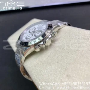 Rolex Daytona 116520 Clean Factory 1:1 Best Edition 904L SS Cassa e Bracciale Quadrante Bianco SA4130 v2 - Orologio Super Clone | 1:1 Best Version