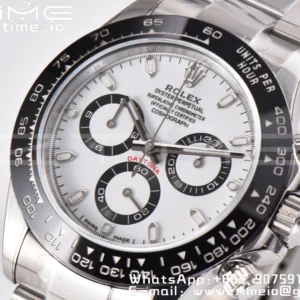 Rolex Daytona 116500 Clean Factory 1:1 Best Edition 904L SS Case and Bracelet White Dial SA4130 v2 - Super Clone Watch | 1:1 Best Version