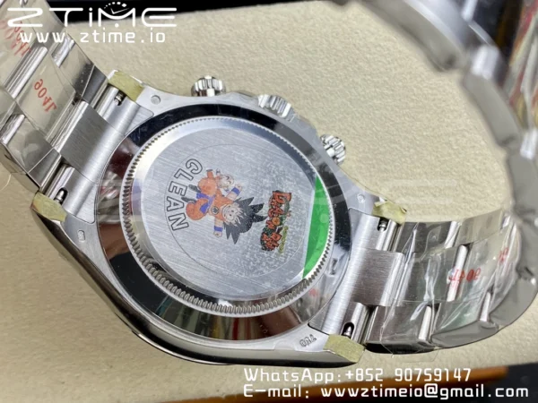 ロレックスデイトナ116509クリーン1:1ベスト版904L SSケースブラックダイヤルSSブレスレットSA4130 V2 - スーパークローン時計｜1:1ベスト版